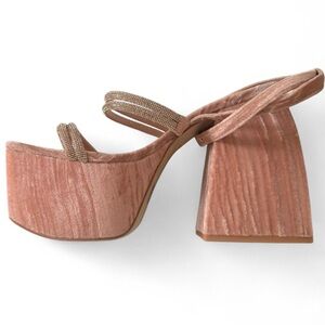 Blush Pink Rhinestone Platform Heels from Circus by Sam Edelman US 9.5